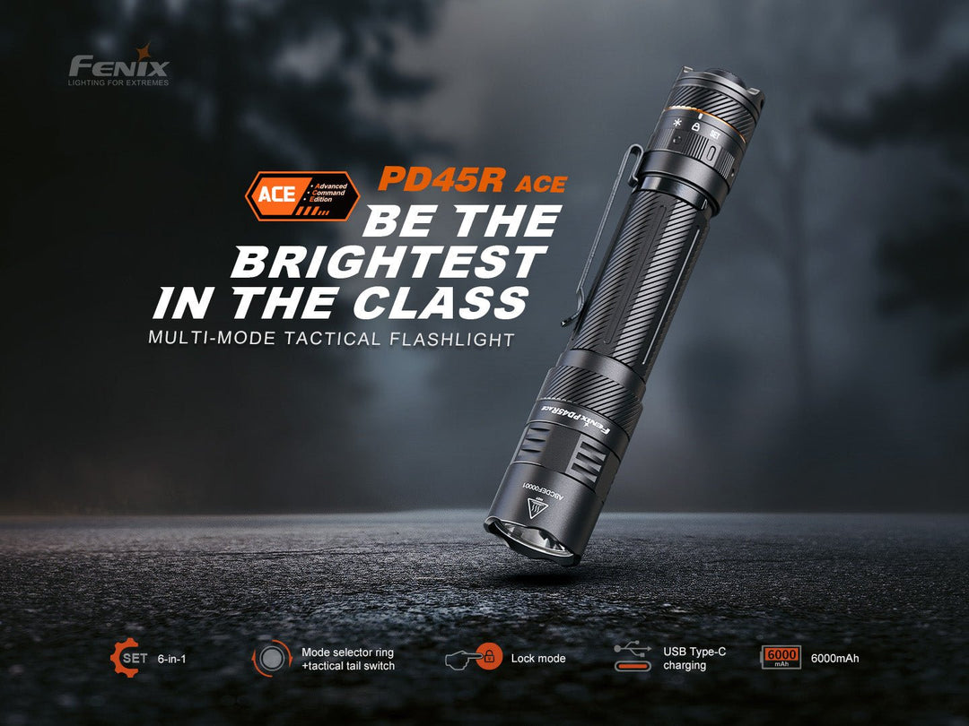 Fenix PD45R ACE Multi-Mode Tactical Flashlight - Fenix Store