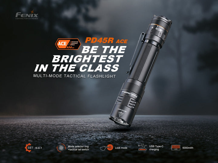 Fenix PD45R ACE Multi-Mode Tactical Flashlight - Fenix Store