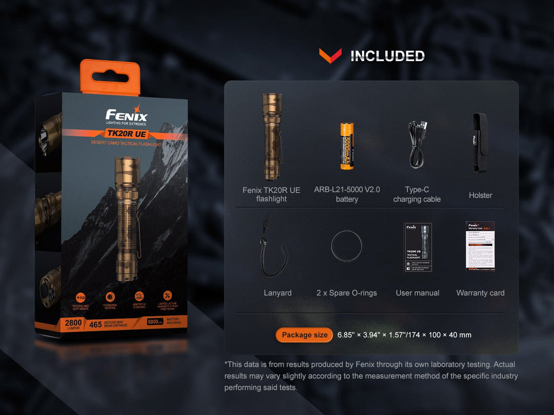 Fenix TK20R UE Tactical LED Flashlight - 2800 Lumens - Fenix Store
