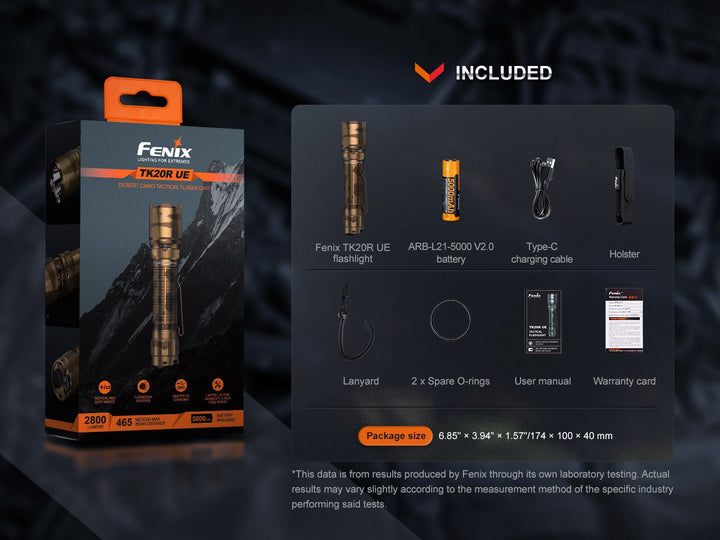 Fenix TK20R UE Tactical LED Flashlight - 2800 Lumens - Fenix Store