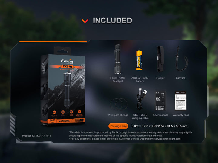 Fenix TK21R Duty Flashlight - Fenix Store