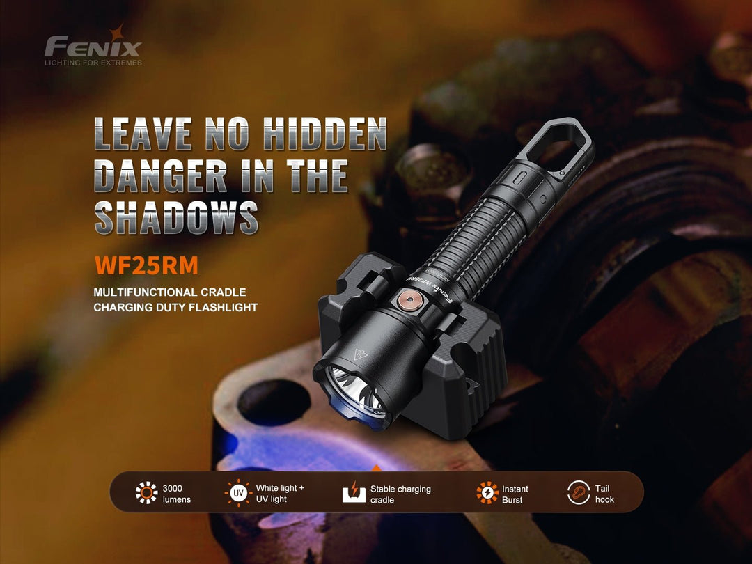 Fenix Flashlight WF25RM Multifunctional Cradle-Charging Duty Flashlight