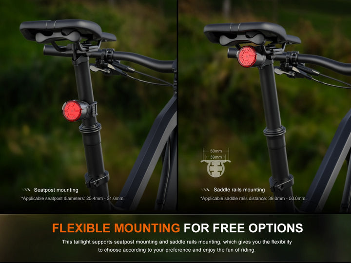 Fenix BC06R Smart-Brake Bicycle Taillight - OPEN BOX - Fenix Store