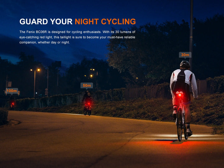 Fenix BC06R Smart-Brake Bicycle Taillight - OPEN BOX - Fenix Store