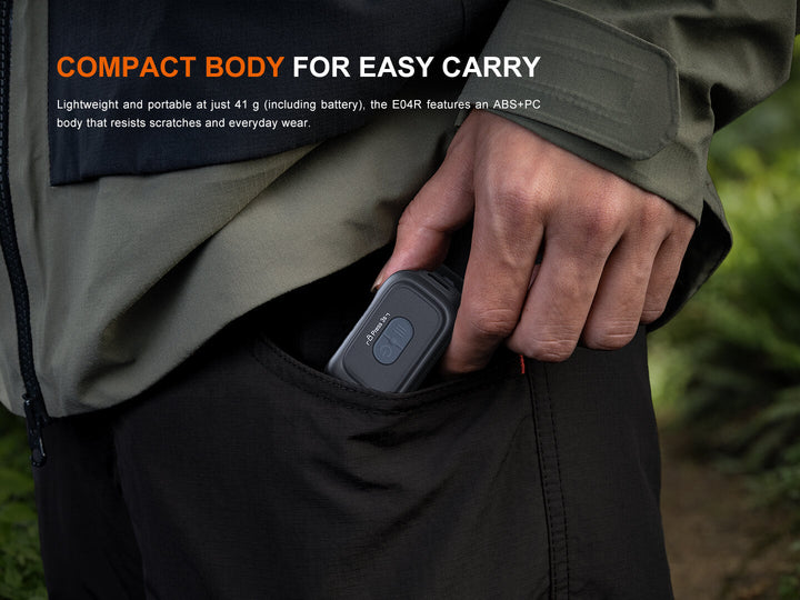 Fenix E04R Rotating Clip-On Light - OPEN BOX - Fenix Store