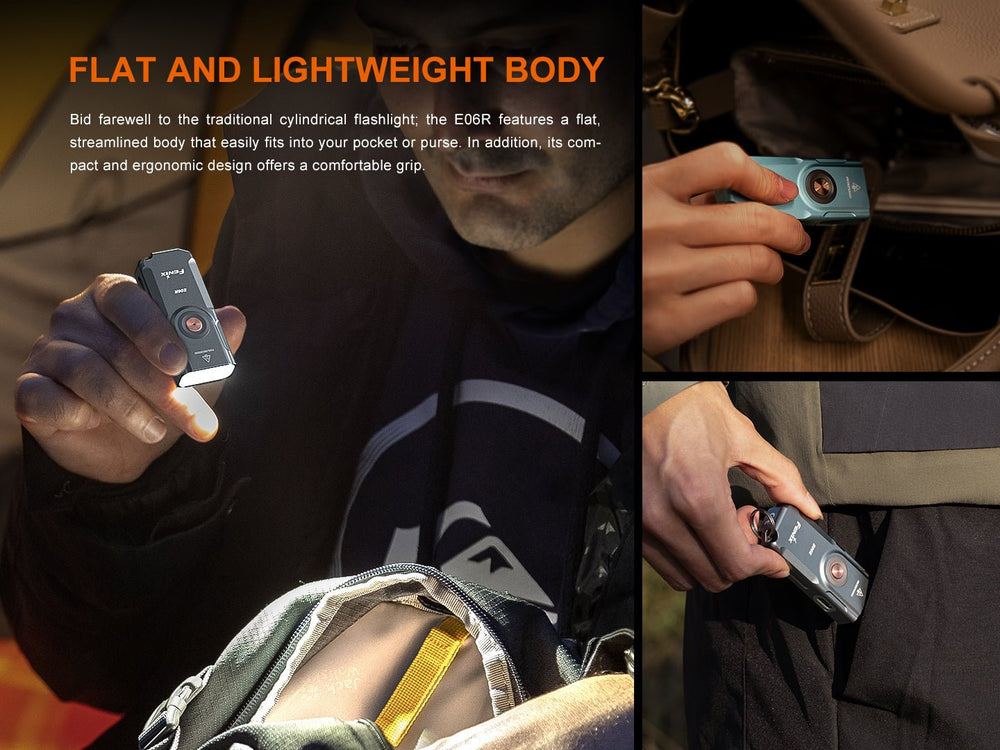 Fenix E06R Keychain Light (Platinum) - OPEN BOX - Fenix Store