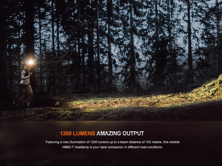 Fenix HM62-T Lightweight Trail Running Headlamp - OPEN BOX - Fenix Store