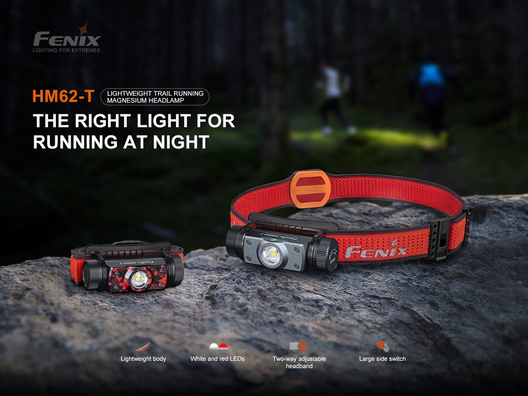Fenix HM62-T Lightweight Trail Running Headlamp - OPEN BOX - Fenix Store