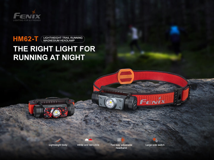 Fenix HM62-T Lightweight Trail Running Headlamp - OPEN BOX - Fenix Store