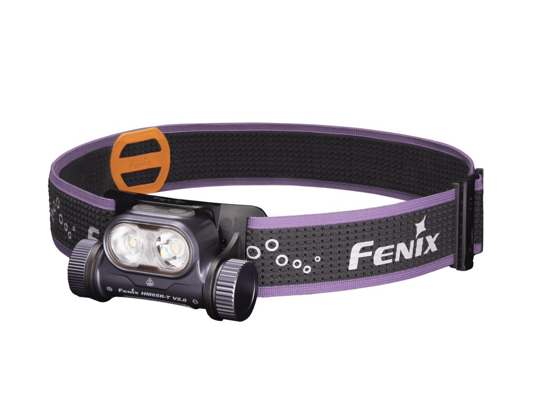 Fenix HM65R-T V2 Rechargeable Lightweight Trail Running Headlamp - Purple - OPEN BOX - Fenix Store