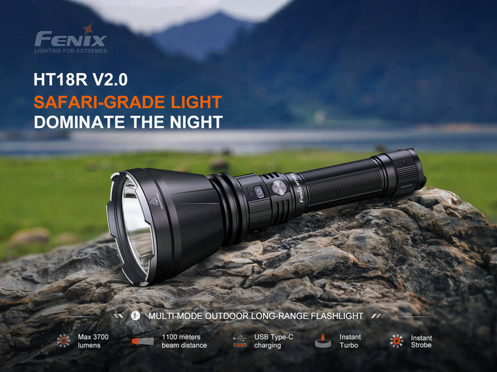 Fenix HT18R V2 Long-Range Hunting Flashlight - Fenix Store