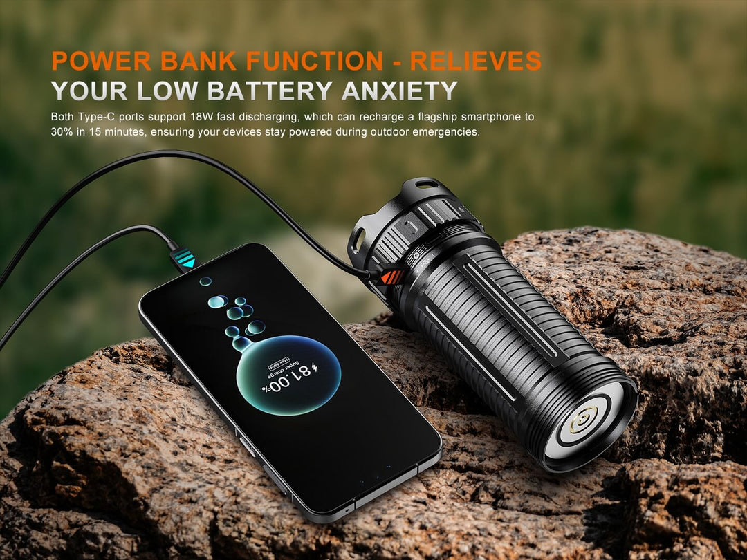 Fenix LR50R V2 White, Red, UV Flashlight - OPEN BOX - Fenix Store