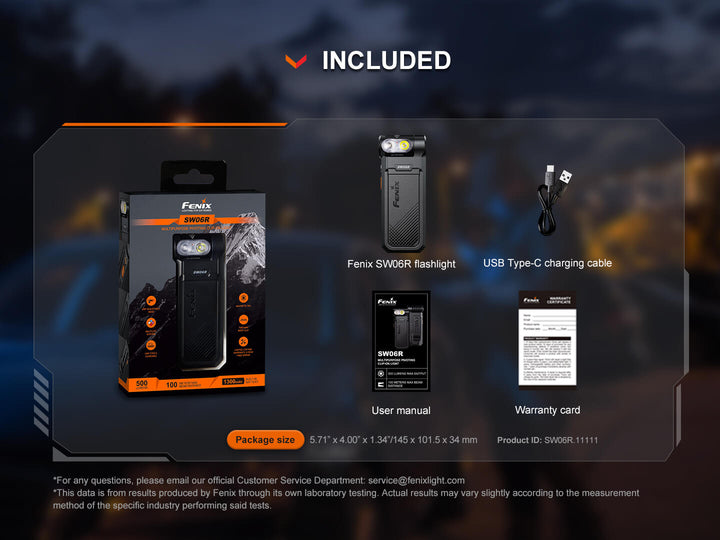 Fenix SW06R Multipurpose Pivoting Clip-On Light - OPEN BOX - Fenix Store