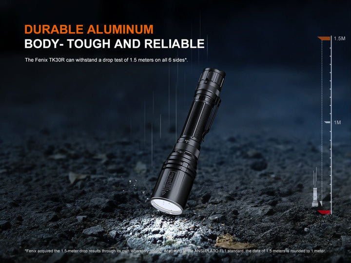 Fenix TK30R Tactical White Laser Rechargeable Flashlight - OPEN BOX - Fenix Store