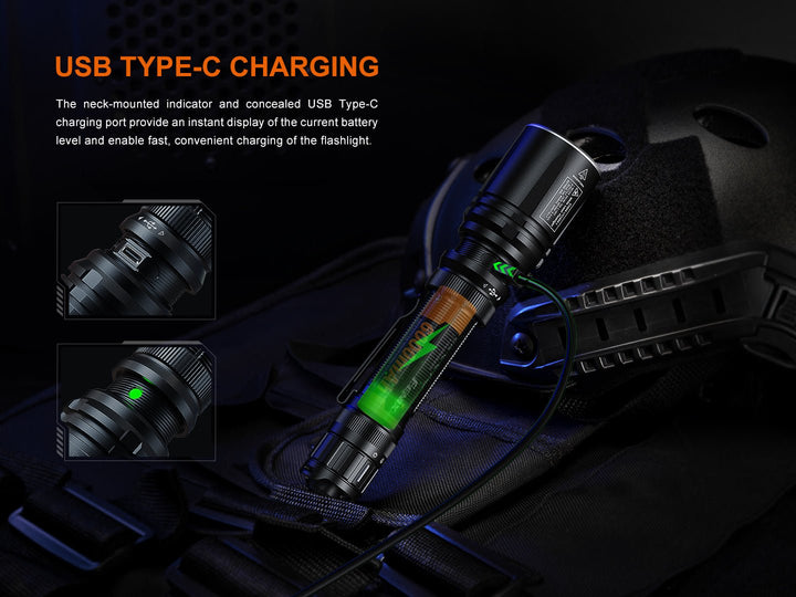 Fenix TK30R Tactical White Laser Rechargeable Flashlight - OPEN BOX - Fenix Store