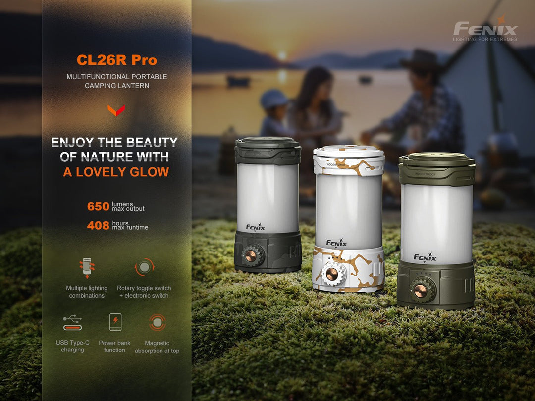 Camping Favorites from Fenix Store & Friends featuring the CL26R PRO lantern - Fenix Store