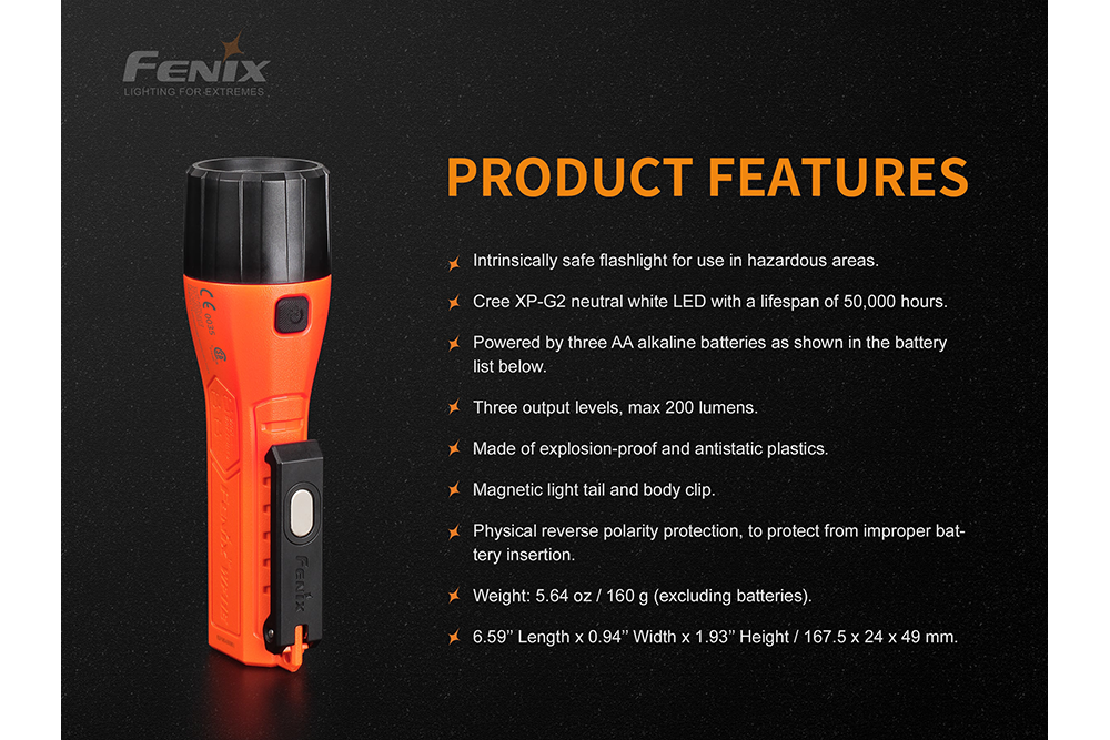 Safety Rated Flashlights – Fenix Store