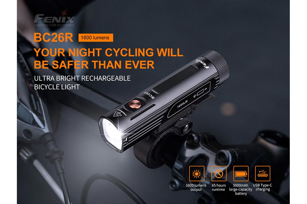 Fenix BC26R Bike Light + FREE BC05R V2