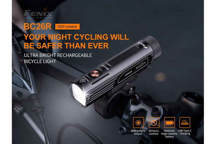 Fenix BC26R Bike Light + FREE BC05R V2