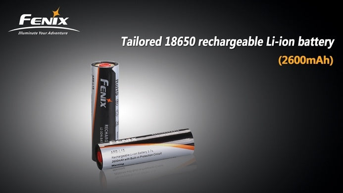 Fenix ARBL18 High-Capacity 18650 Battery - 2600mAh – Fenix Store