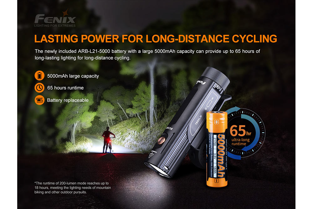 Fenix BC26R LED Bike Light + FREE BC05R V2 Tail Light
