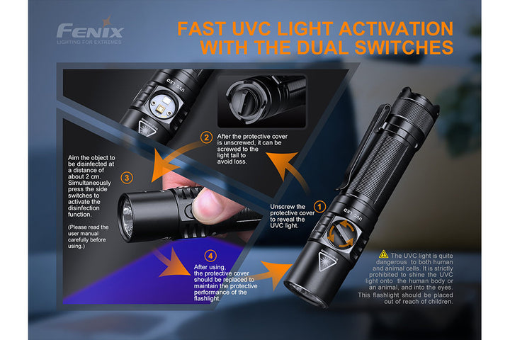Fenix LD32 UVC Light Disinfector Flashlight