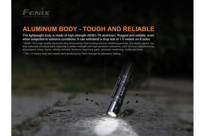 Fenix E12 V2.0 AA LED Flashlight for Everyday Carry