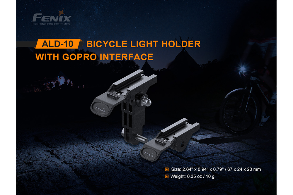 Fenix ALD-10 Bike Light Holder with GoPro Interface