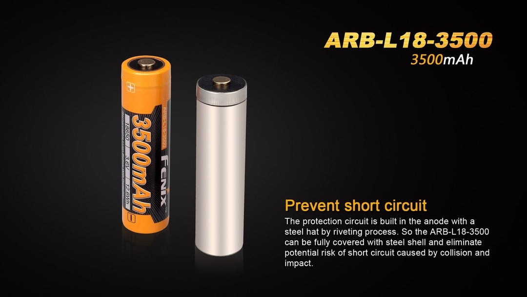 vape batteries - 3500mah Fenix ARB-L18-3500 High-Capacity 18650 Battery