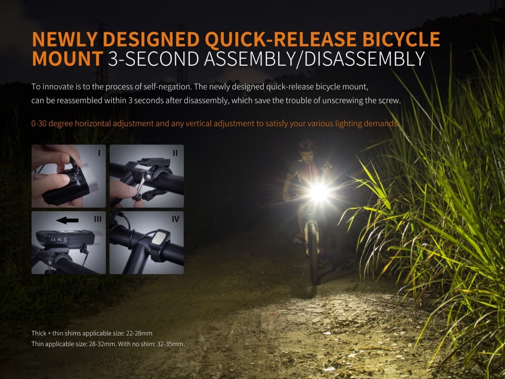 Fenix BC30R U2 LED Bike Light