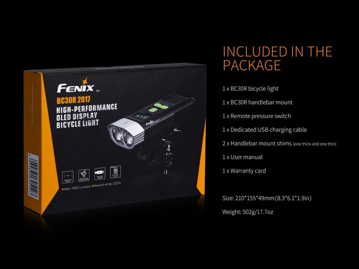 Fenix BC30R U2 LED Bike Light