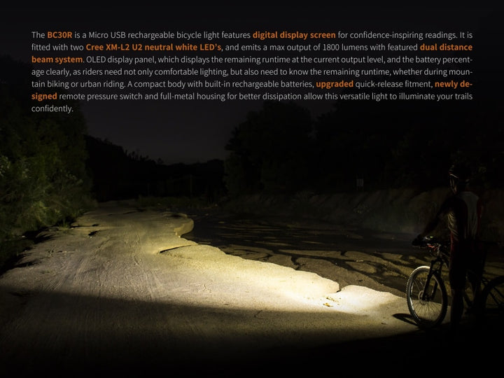 Fenix BC30R U2 LED Bike Light