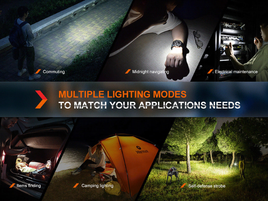 fenix e18r v2.0 rechargeable edc flashlight Fenix E18R V2.0 Rechargeable EDC Flashlight