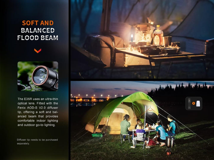 Fenix E35R High-Performance Rechargeable LED Flashlight