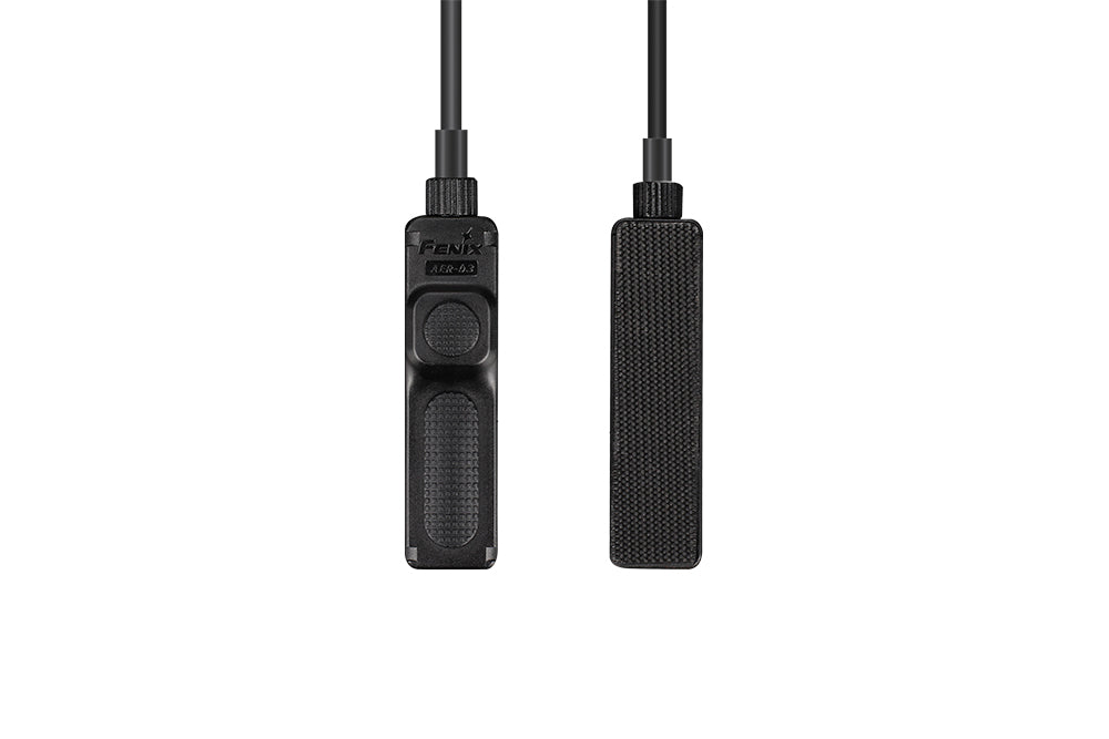 Fenix AER-03 V2 tactical remote pressure switch as viewed from front and back