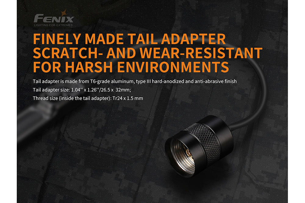 Tail adapter of the Fenix AER-03 V2 tactical remote pressure switch 