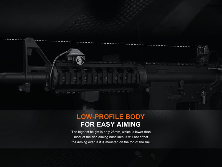 Image showing the low-profile of the Fenix AER-06S Remote Switch 