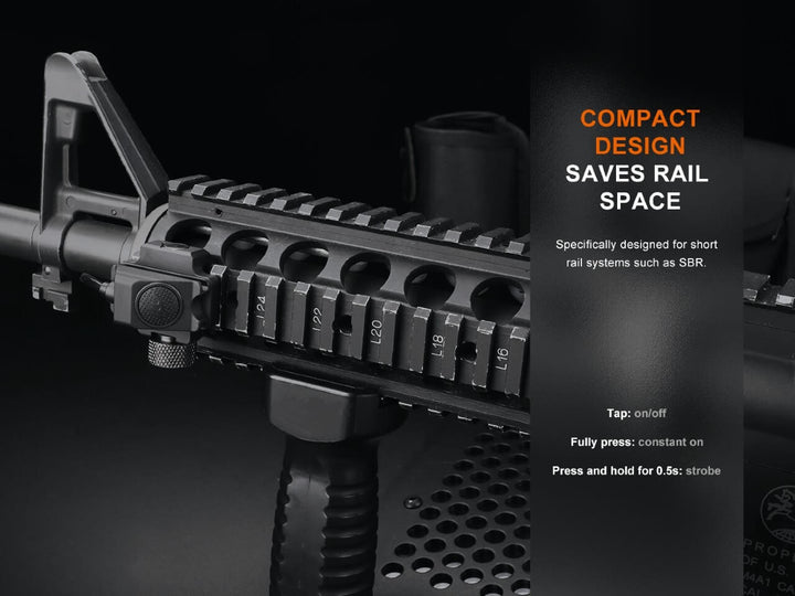 Fenix AER-06S Remote Switch on a rail 