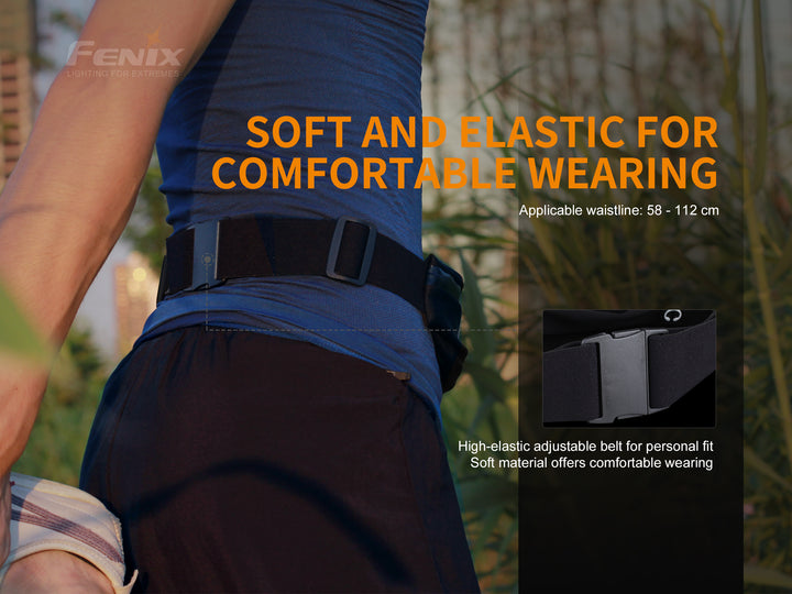 Fenix AFB-10 Waist Pack equipped around waist