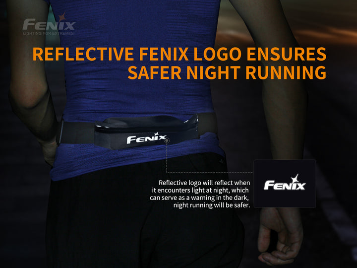 Reflective logo of the Fenix AFB-10 Waist Pack 