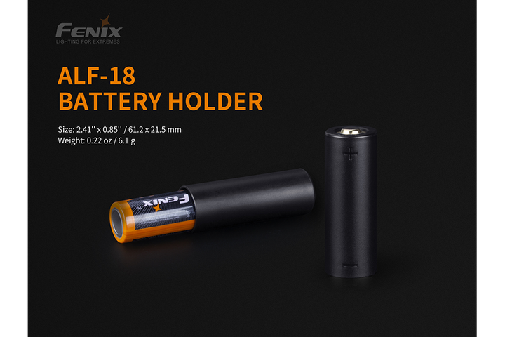 Fenix ALF-18 battery adapter with battery