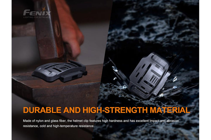 Fenix ALG-04 Helmet Clip dropped and smashed to show its durability