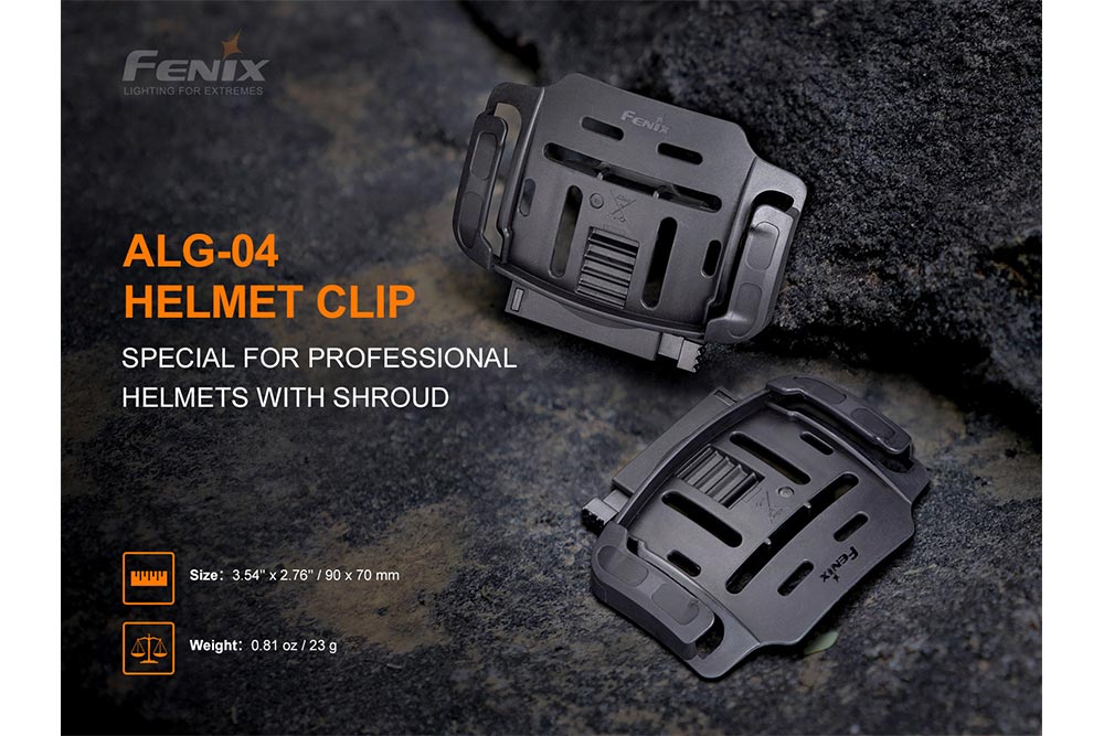 Fenix ALG-04 Helmet Clip on stone