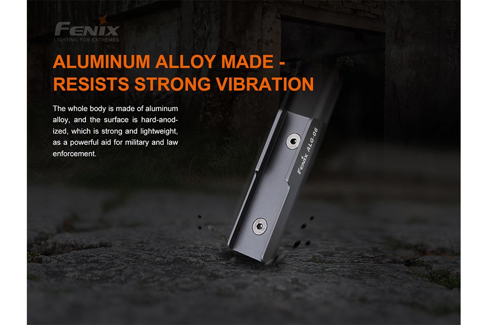 Fenix ALG-06 Remote M-Lok Rail Mount being dropped