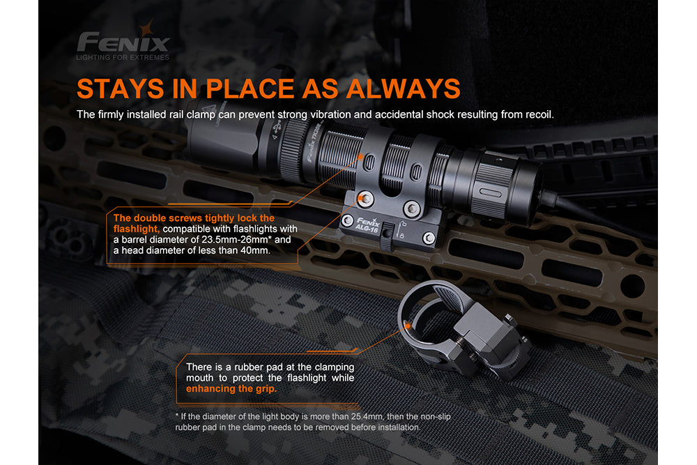 fenix flashlight gun mount Fenix ALG-16 Tactical Light Multi-Rail Mount – Fenix Store