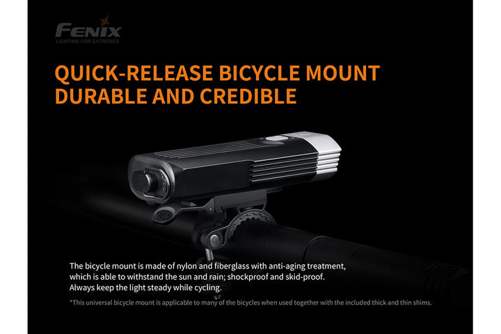 Fenix BC30 V2 LED bike light quick release tab