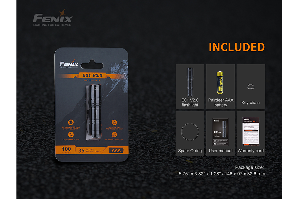Fenix E01 V2.0 AAA LED Flashlight – Fenix Store