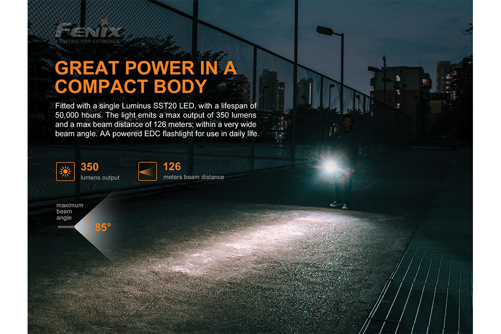 fenix e20 v2.0 aa flashlight Fenix E20 V2.0 AA Flashlight