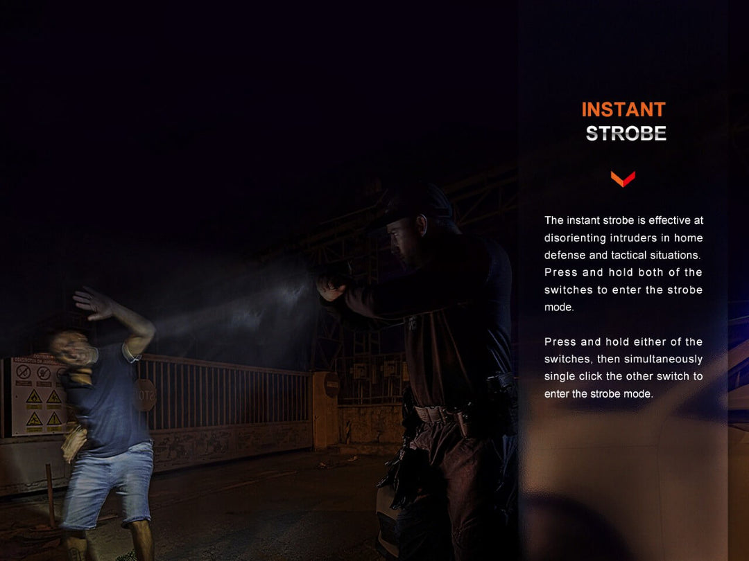 Fenix GL06 Pocket Pistol Tactical LED Light strobe mode used to blind an attacker