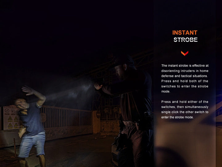 Fenix GL06 Pocket Pistol Tactical LED Light strobe mode used to blind an attacker